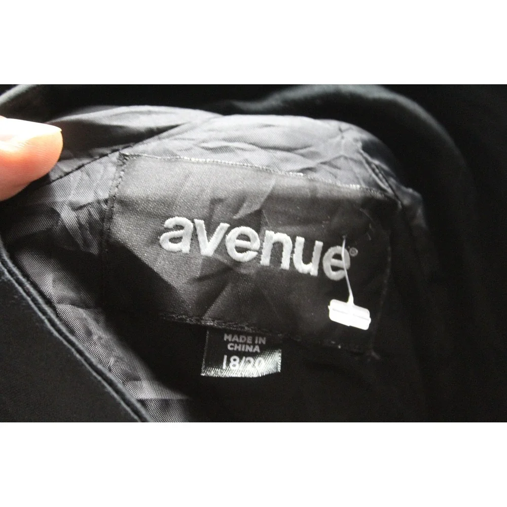 Avenue Jacket Womens Eighteen Twenty Black Excellent Balloon Sleeve Swing Zip
